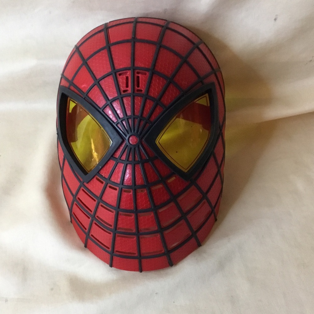 Kids Red Talking Spider Mask Costume Accessory